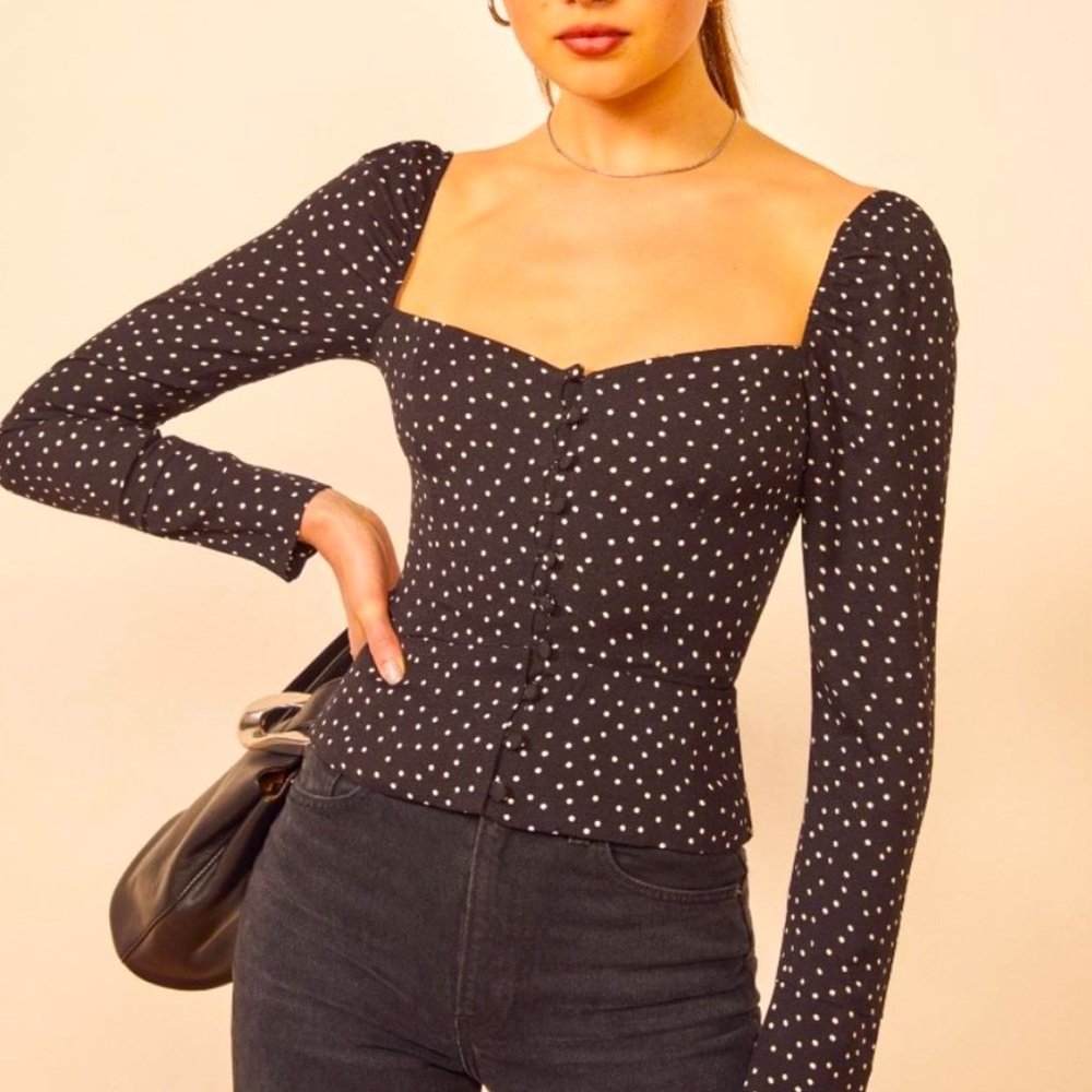 Reformation Rosaly Top